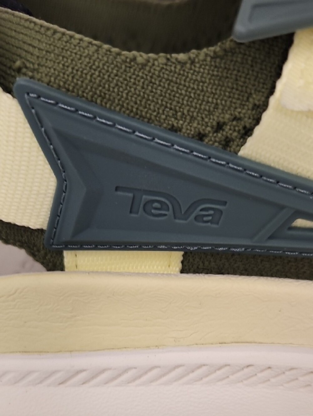 Teva Olive and Pale Yellow Sport Sandals - Picture 2 of 8